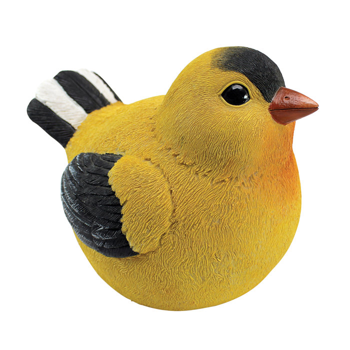 Design Toscano Goldfinch Burly Bird Statue & Reviews | Wayfair